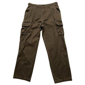 American Eagle Cargo Pants Mens 34x34 (Fits 34x33) Military Brown Vintage Y2K